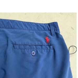Polo Ralph Lauren Performance Shorts Mens Size 38 Navy Blue Excellent Golf Logo